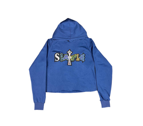 Rep Seattle - Emerald City M's 'Maestro Navy' Cropped Hoodie (Womens)